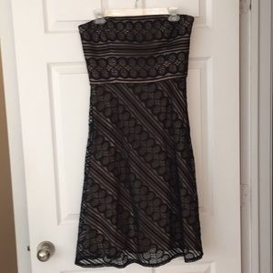 Loft lace overlay dress